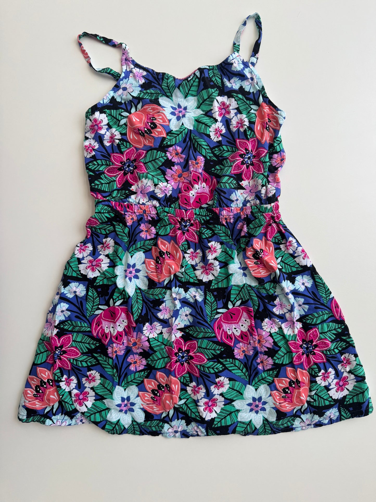 #32 Gymboree Girls size 6 lightweight keyhole back dress
