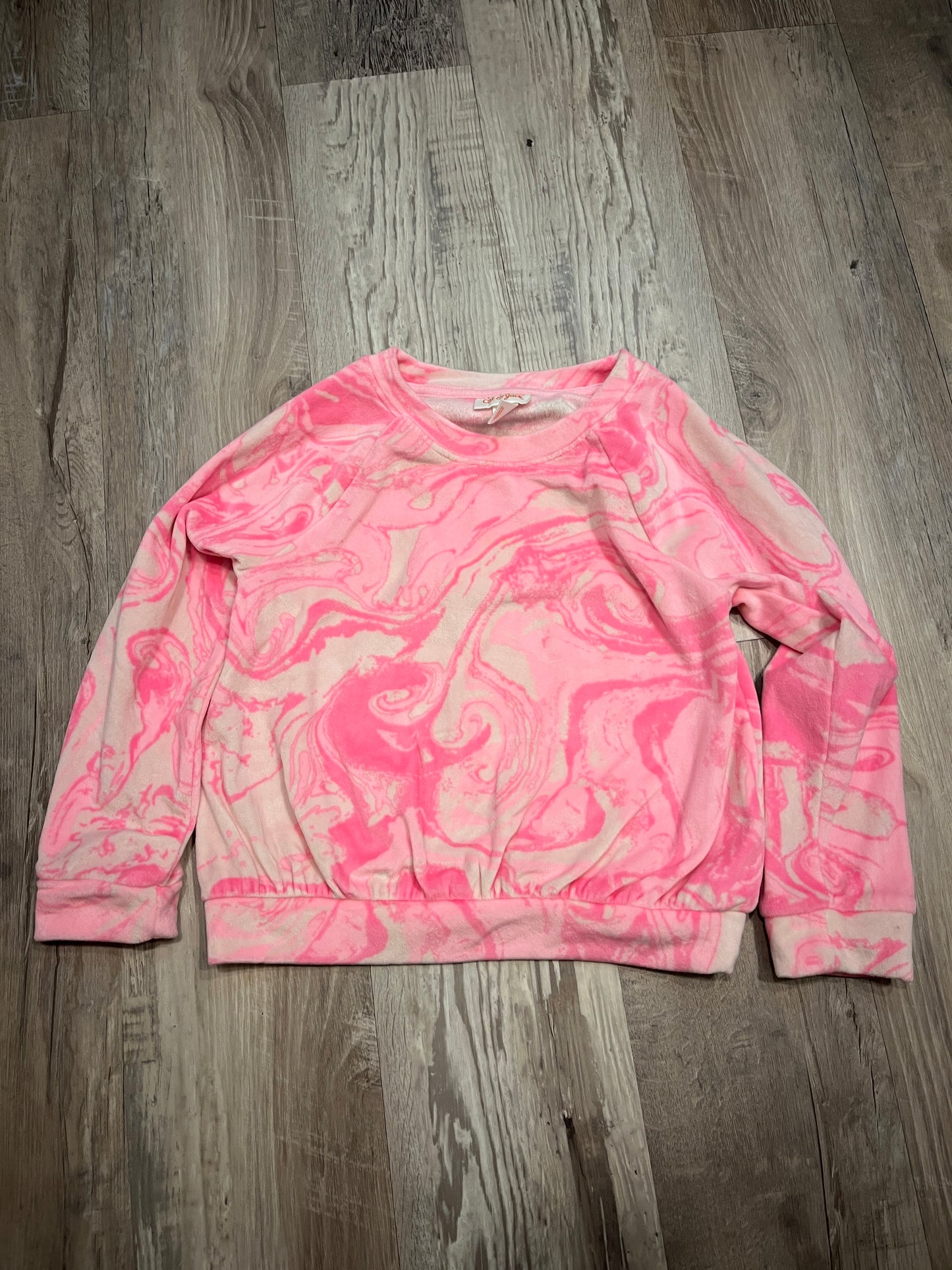 Seller #29 Girls 5T Cat and Jack Super Soft Pink Marble Long Sleeve Top