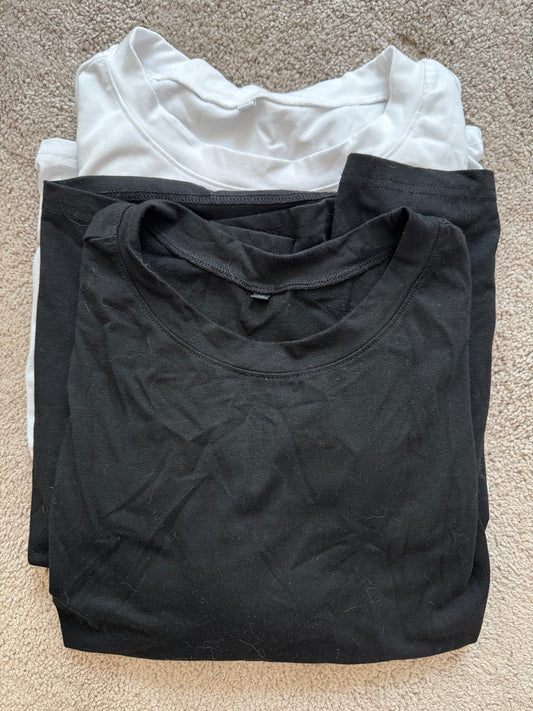 #107 Amazon Basic Tees size M (set of 2)