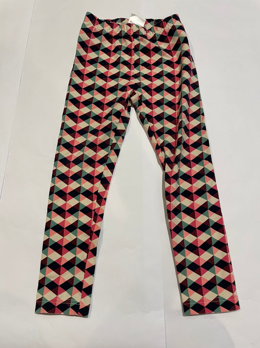 #126 Girls Hanna Andersson 120 (6-7) Geo Leggings EUC