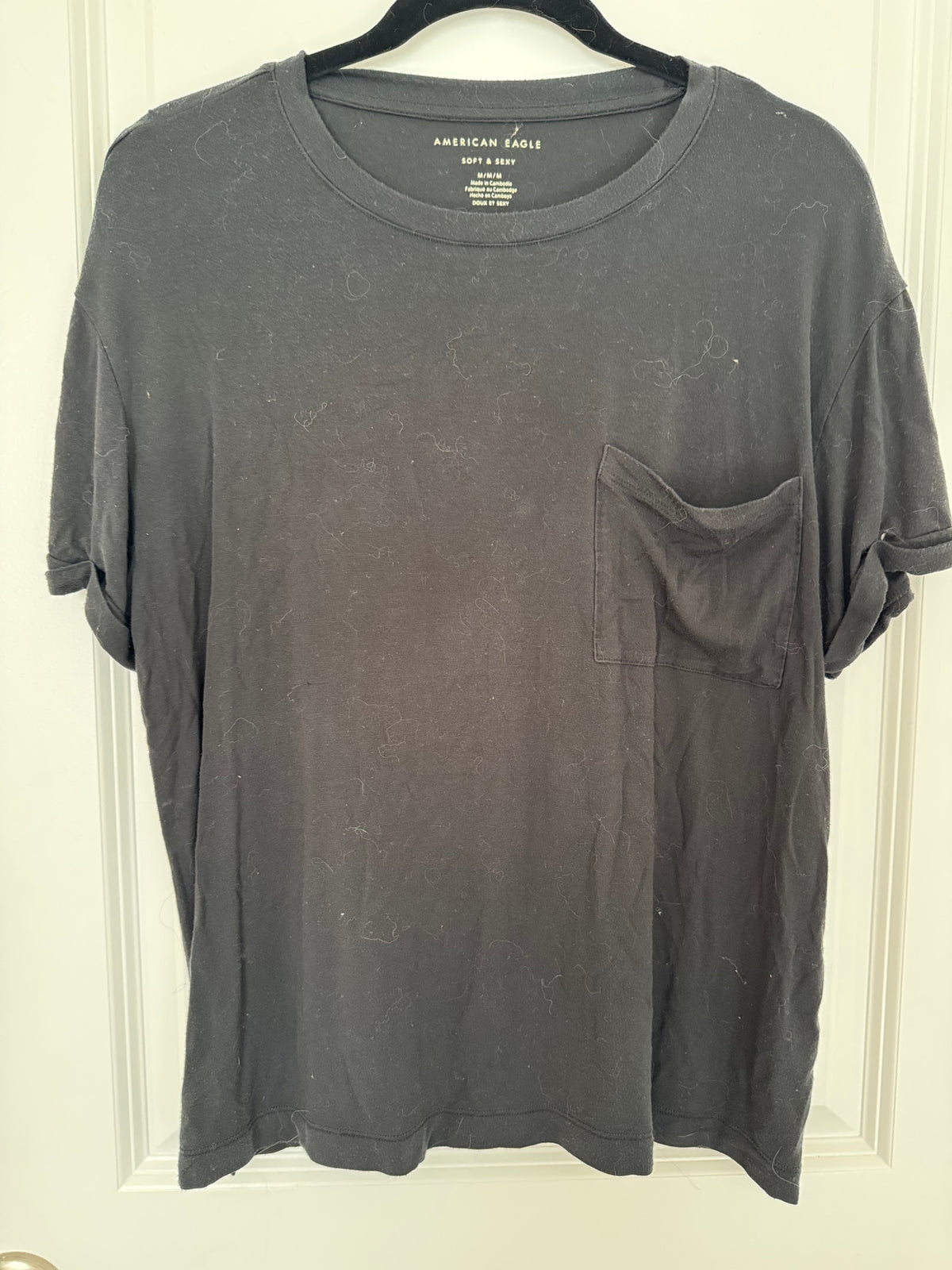 #107 American Eagle Pocket Tees size M (set of 2)