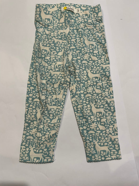 #126 Baby Boden 18-24m light blue Woodland Friends Leggings GUC