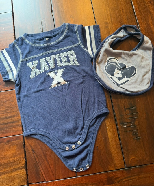 #51 6-12M Xavier Bodysuit and Bib Set