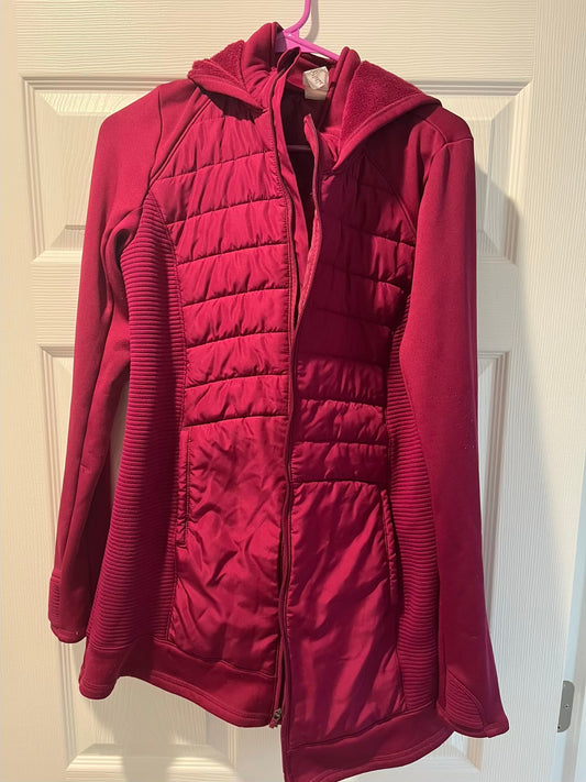 Seller #28 - Women's Tek Gear Red/Pink LONG Jacket - M - EUC