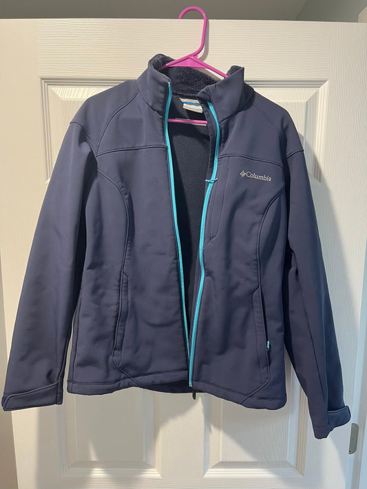 Seller #28 - Women's Columbia Windproof Soft Shell Jacket - Shoal Blue - M - EUC