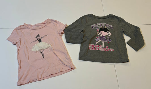 #180 Girls 4 Ballet tshirt bundle