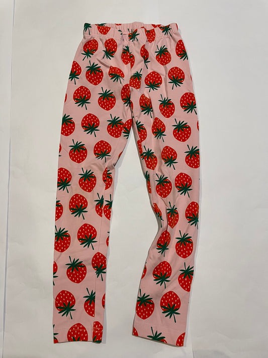 #126 Girls Hanna Andersson 120 (6-7) Strawyberry Leggings EUC