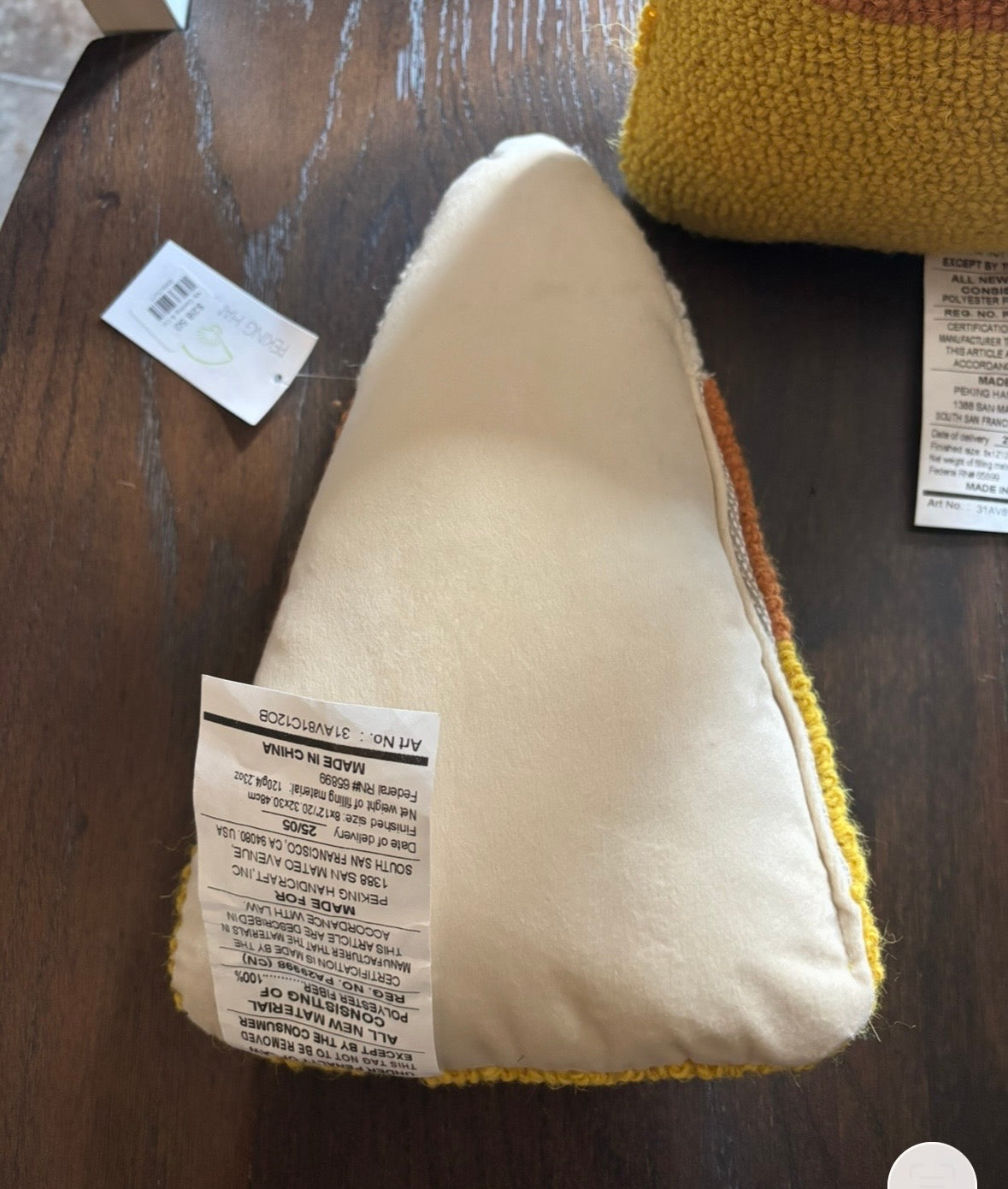 #44 REDUCED NWT Halloween candy corn needlepoint pillows