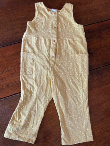 Seller 183 - H&M Girls 2T Yelllow & White Romper - NWOTs