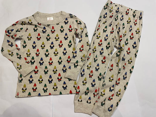 #126 Hanna Andersson 100 (4T) holiday Gnomes Long John Jammies VGUC