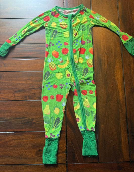 #51 REDUCED Little Sleepies 6-12M Once Upon a Farm Zippy Pajamas