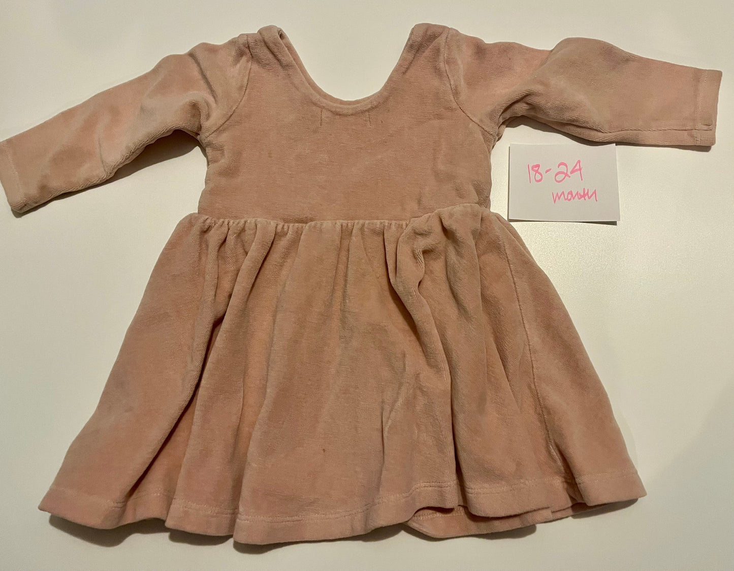 *reduced* #32 Girls 18-24 month Monica & Andy blush skater dress