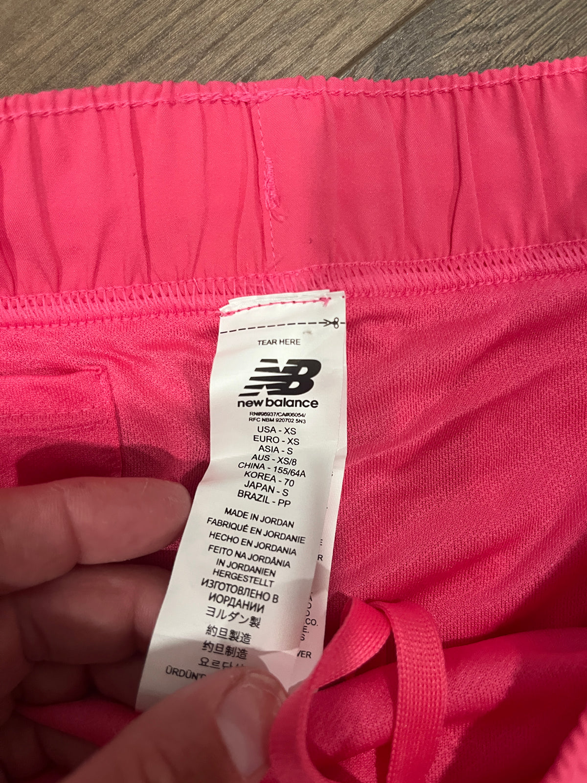 135 pink NB shorts, BNWOT, size XS