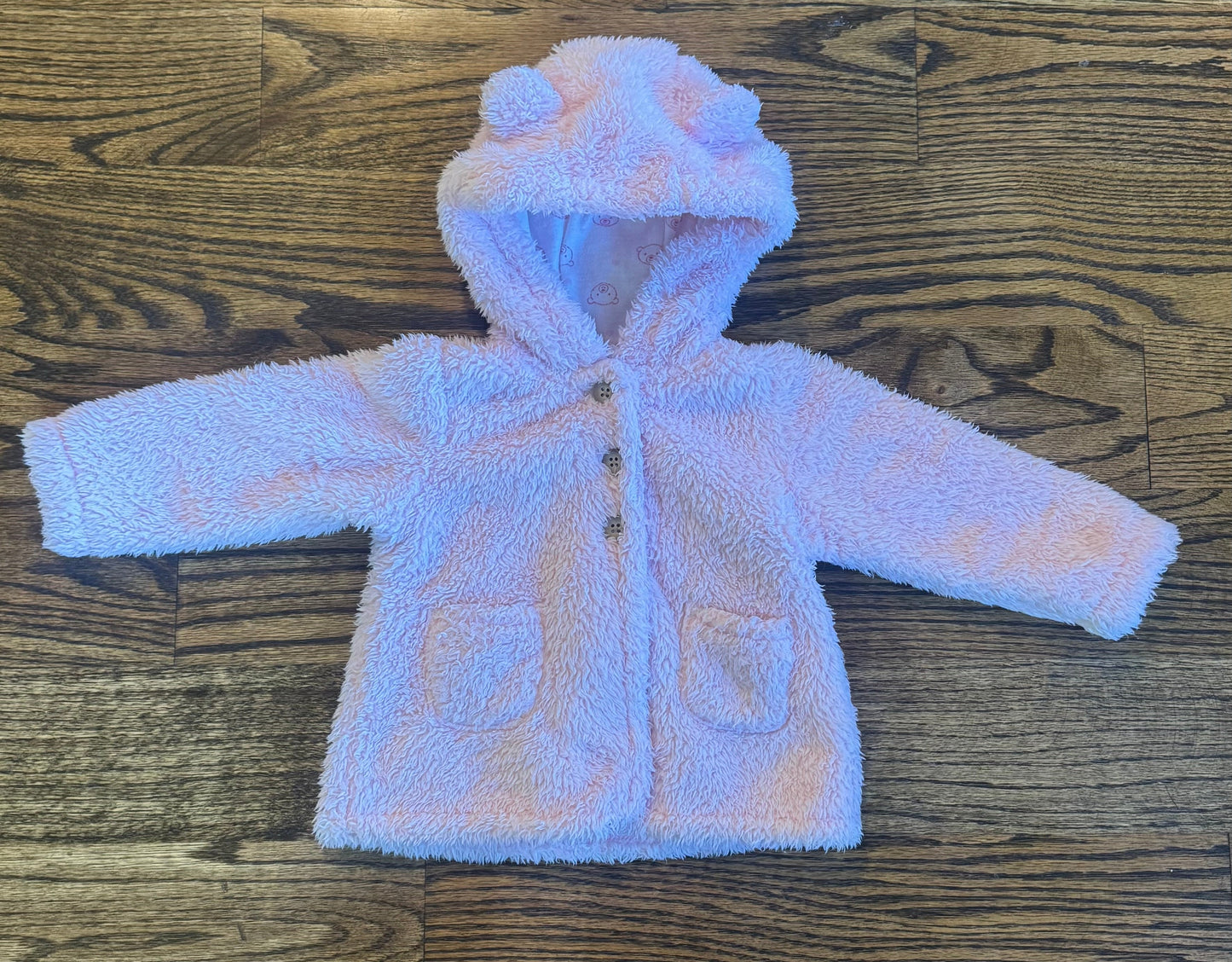 Seller #172 Carter’s Pink Fuzzy Jacket Size 12 months