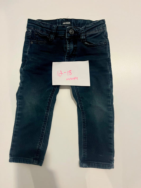 #32 Hudson 12-18 month dark wash jeans