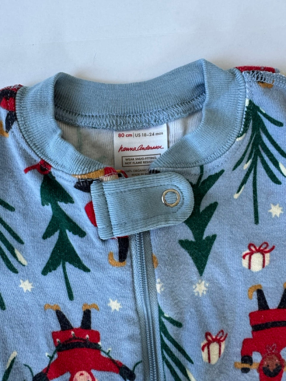 #190 REDUCED Hanna Andersson: 18-24m elf zip sleeper