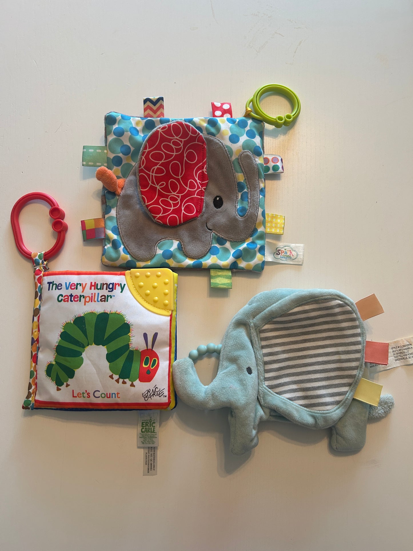 #63 crinkle baby toy & book bundle (4 total)