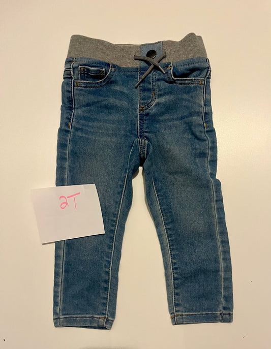 #32 2T Cat & Jack jeans with cotton waistband