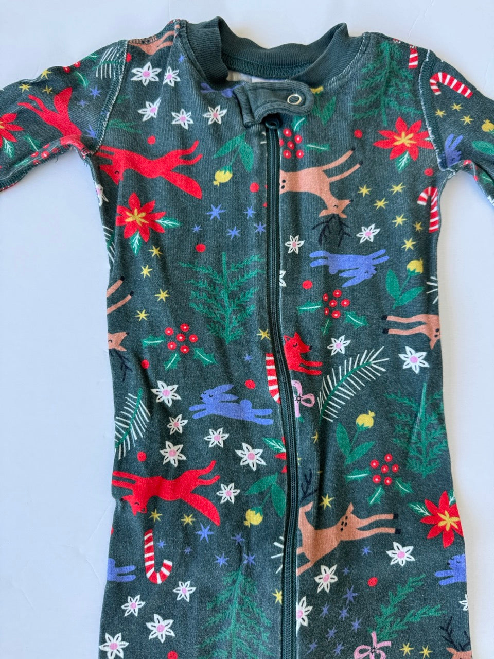 #190 REDUCED Hanna Andersson: 18-24m winter animals zip sleeper