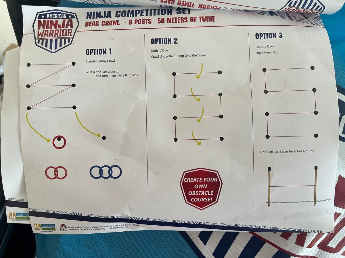 135 American Ninja Warrior obstacle course, no missing pieces, (multiple pictures)