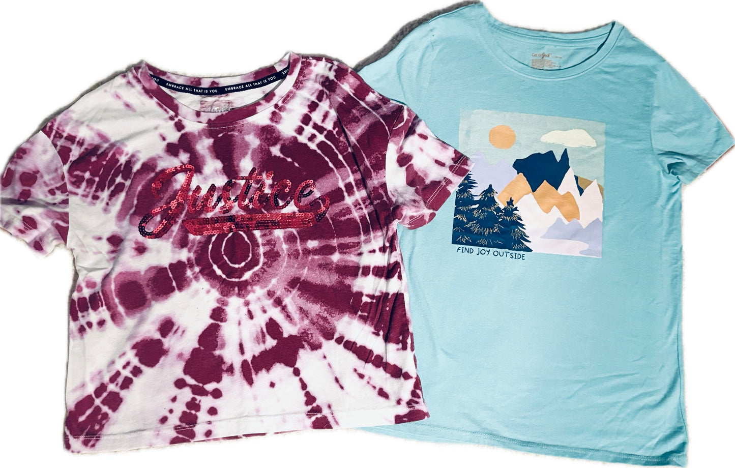 Reduced $3 Seller #74 Girls tees Size 10 and 10/12 $5