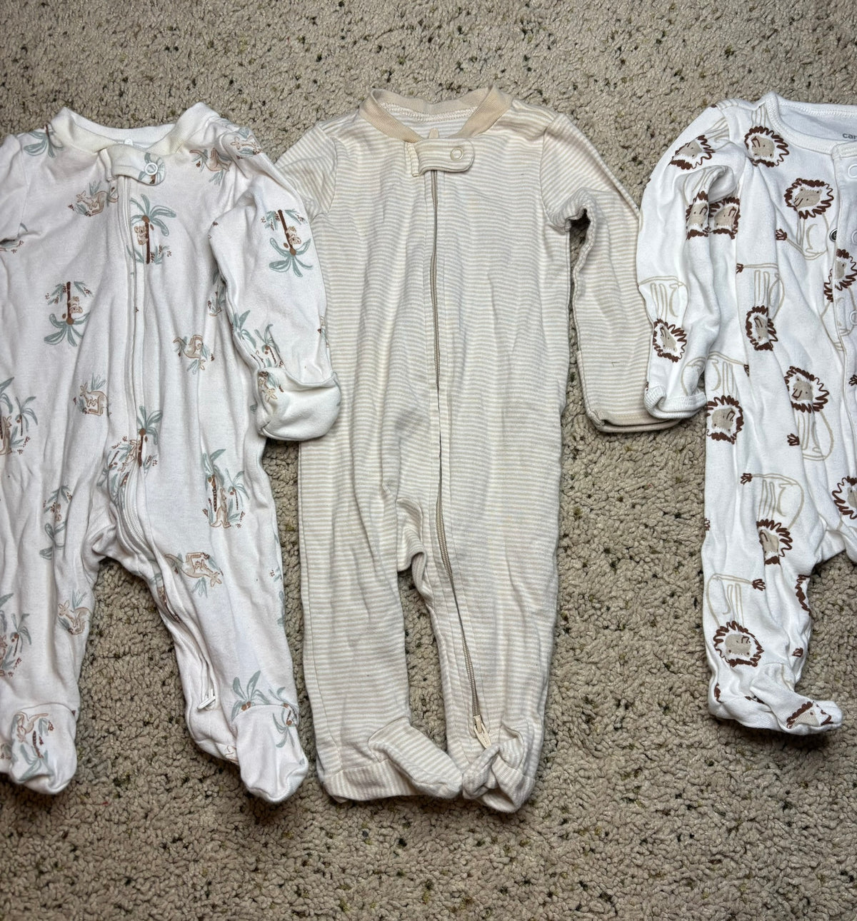 #90: Carter’s Baby Sleepers (3 Pack) – Size 3 Months