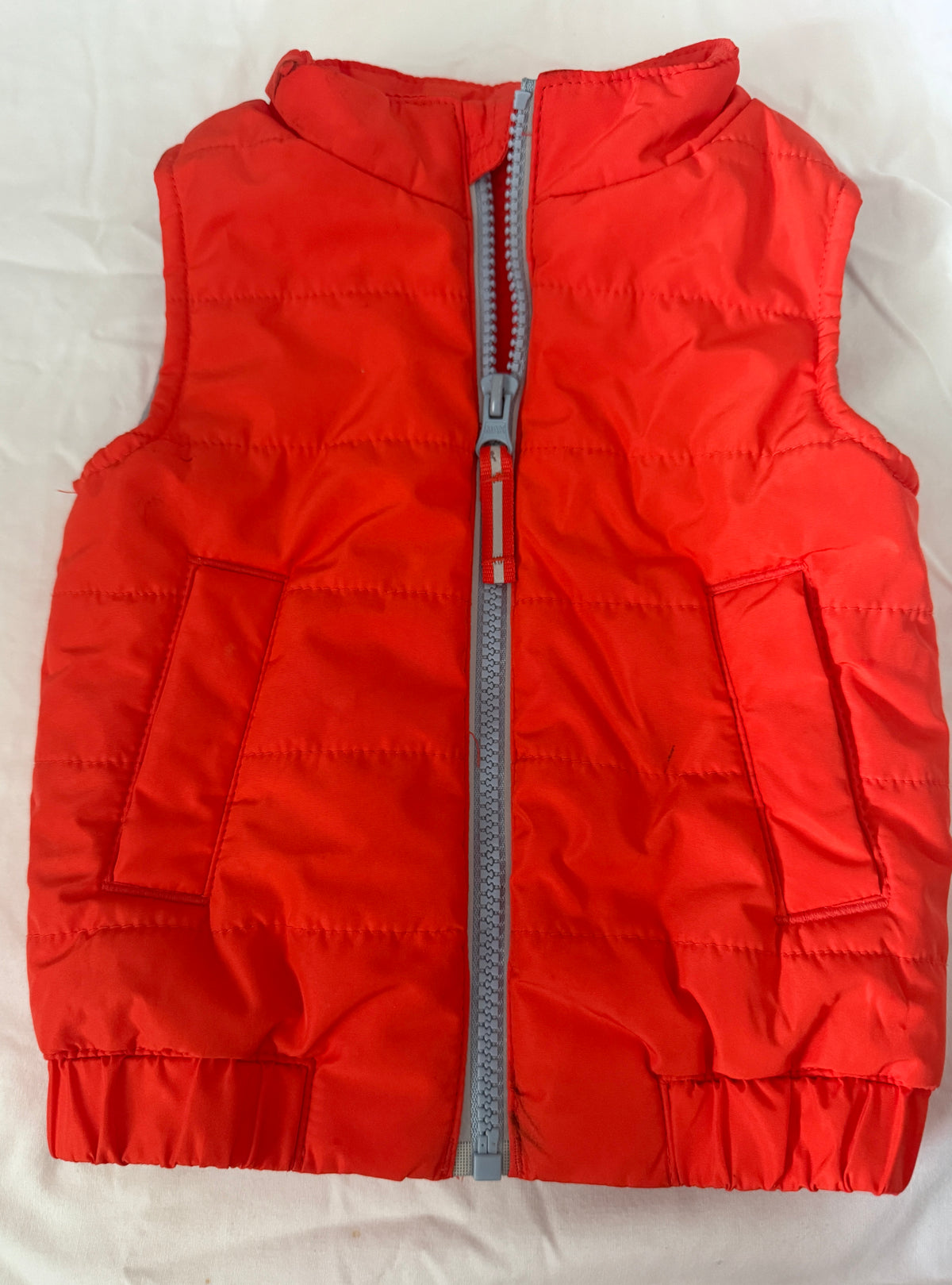 Seller # 19 Cat & Jack Orange Puffer Vest 12M