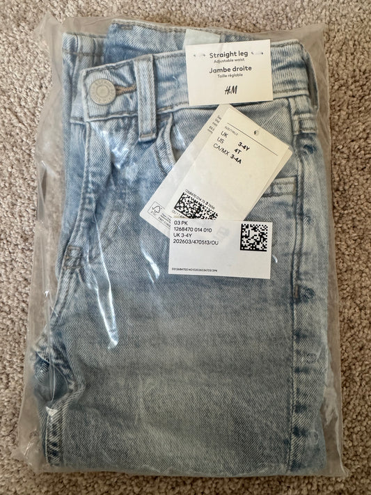 #107 H&M Straight Leg Jeans size 4T NWT