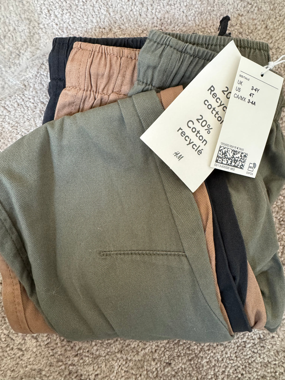 #107 H&M Joggers (set of 3) size 4T NWT
