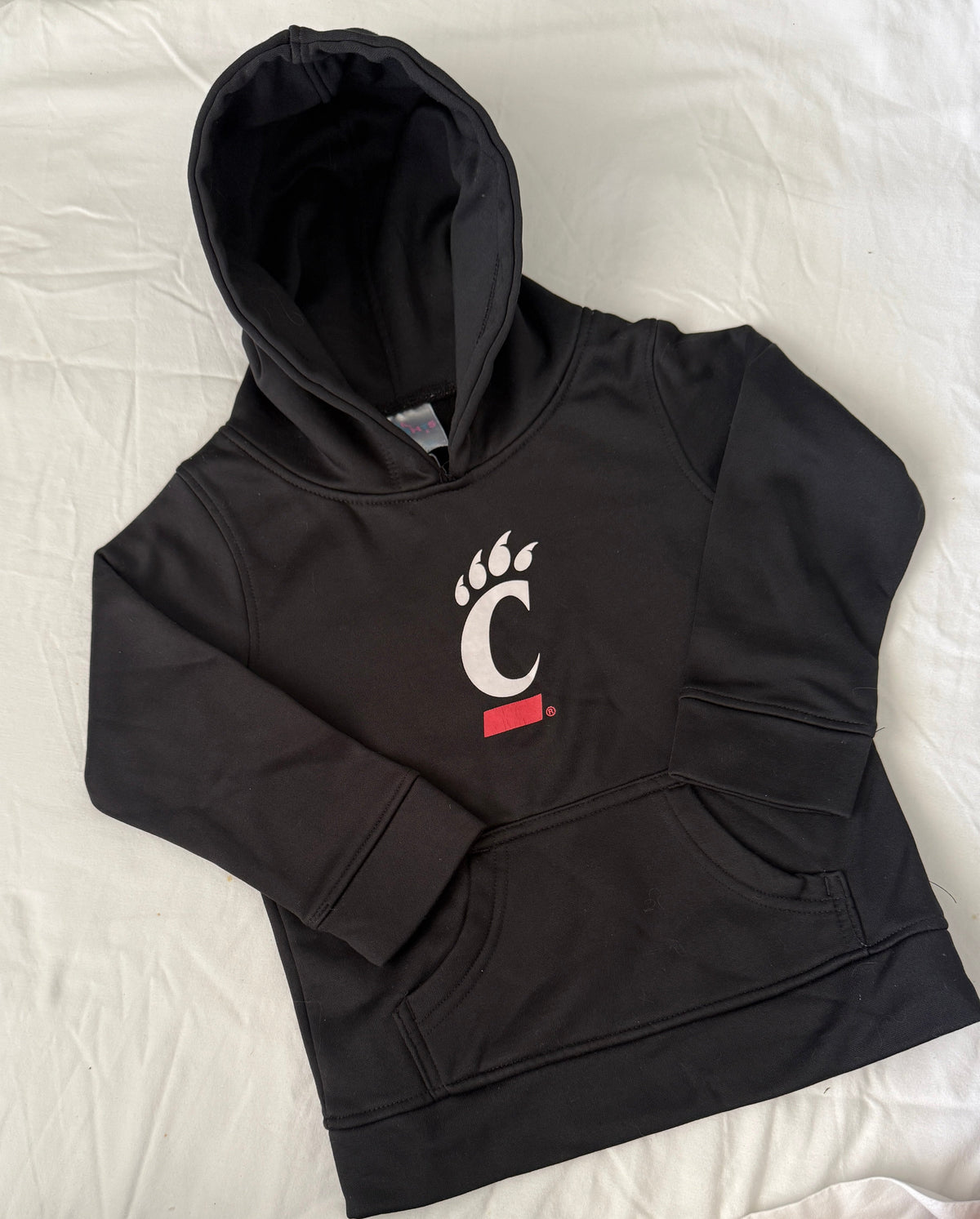Seller #19 UC University of Cincinnati Black Hooded Sweatshirt 2T