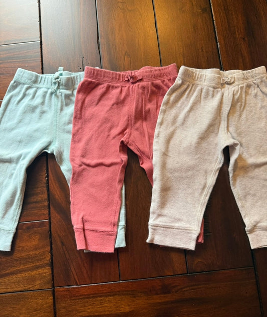 #51 REDUCED Bundle of 12M Drawstring Carter’s Pants