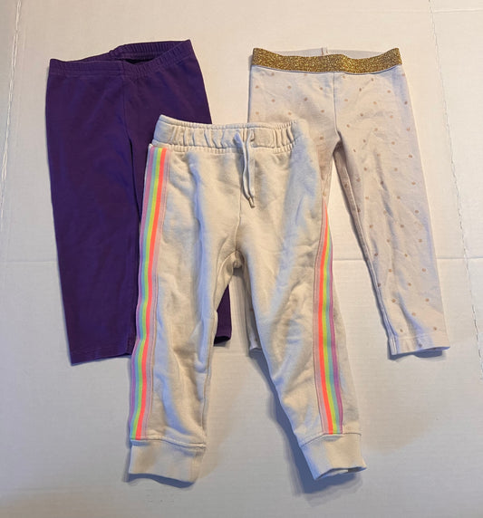 Three pairs of 24mo pants