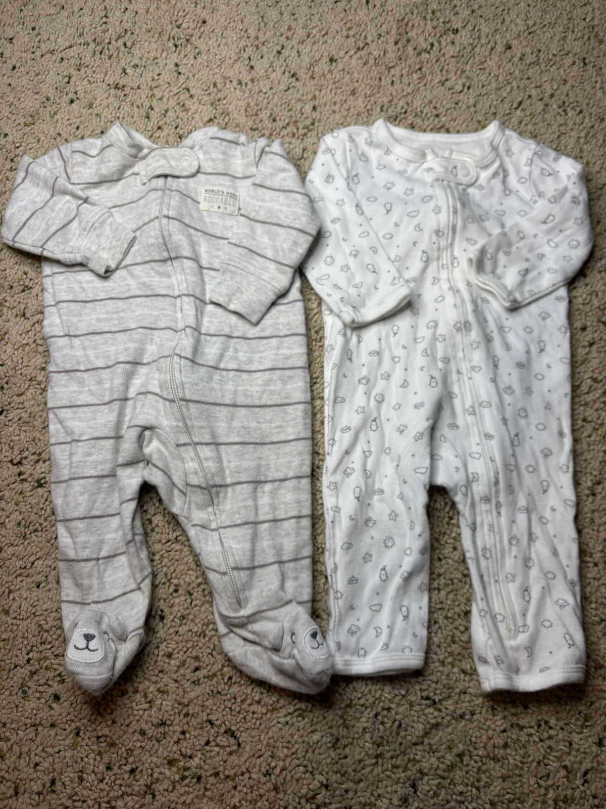 #90: Carter’s Sleeper Set – 3 Months (2 Pack)