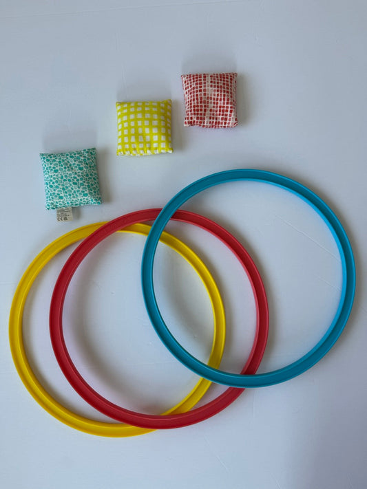 #190 REDUCED Lovevery Jump-In Hoops & Bean Bags