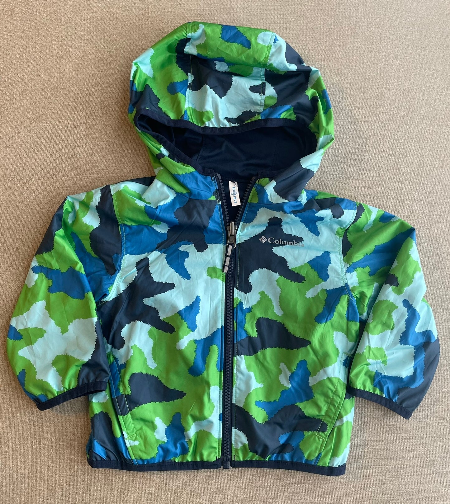 Seller #12 | Boys | Columbia Windbreaker / Rain Jacket | Reversible | Size 2T