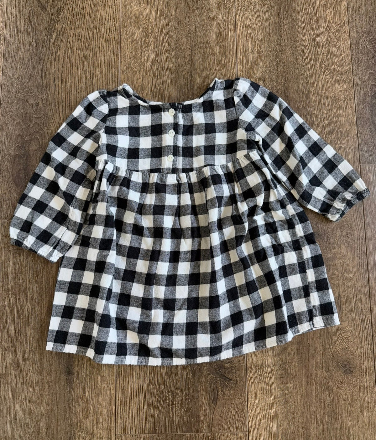#173 Girls 18m Jumping Beans buffalo check dress