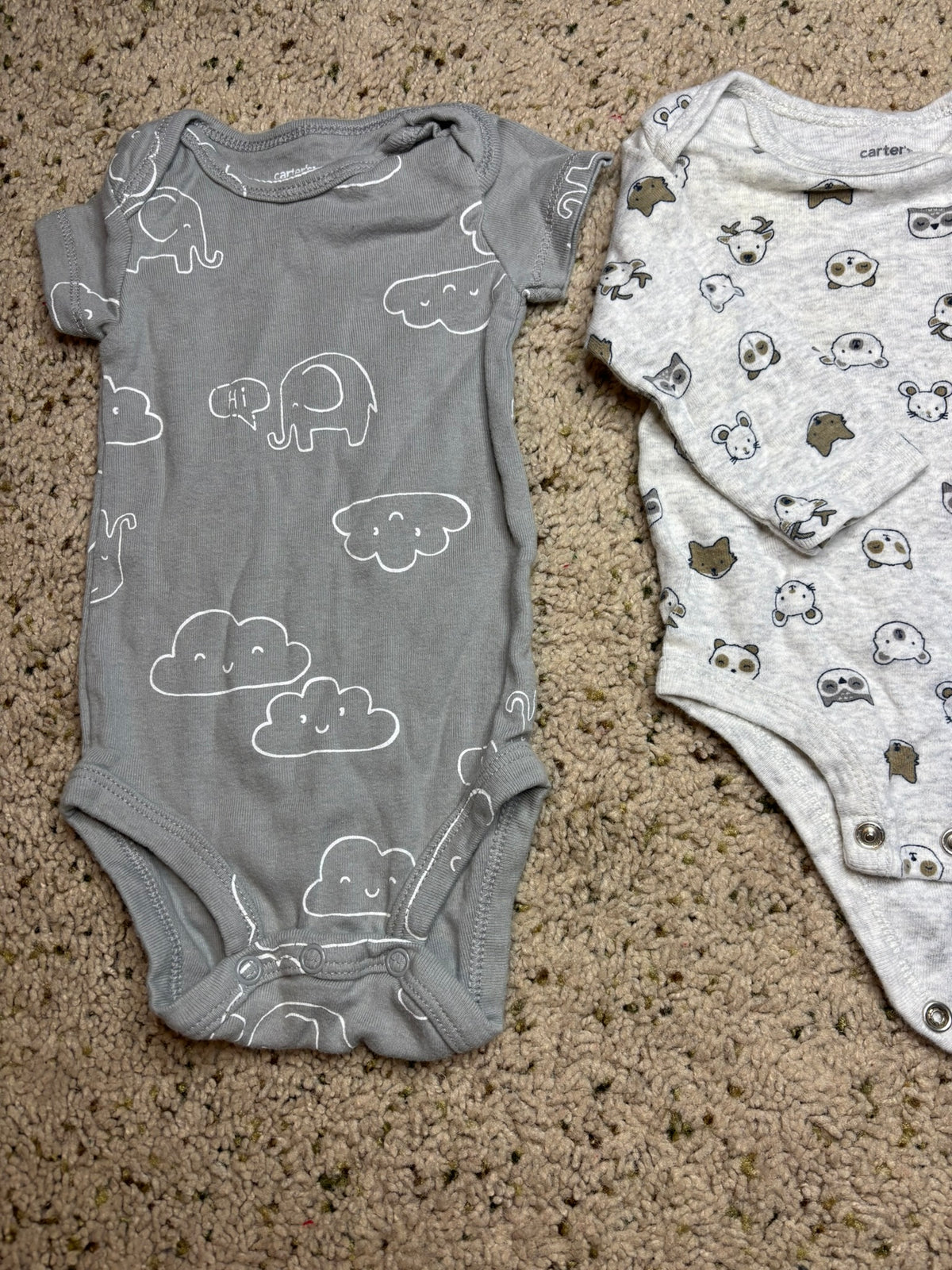 #90: Carter’s Long Sleeve Onesies – 3 Months (3 Pack)