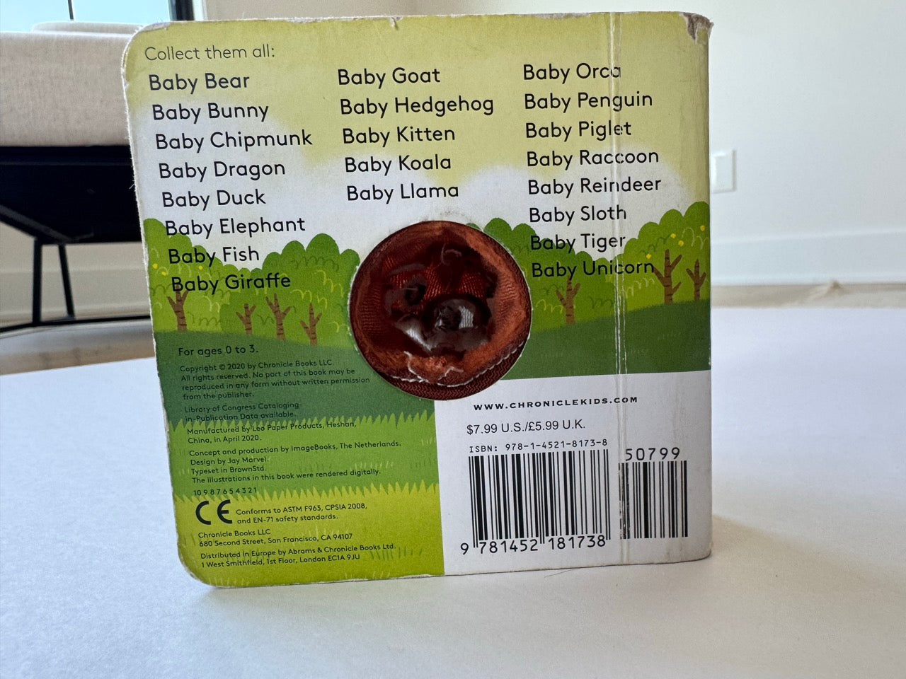 #190 Baby Fox  Finger Puppet Book