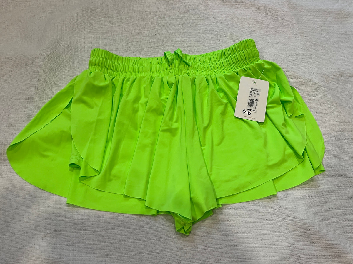 135    3 pairs of shorts Size Small (green from dillards BNWT) 2 pink shorts from Aerie LN