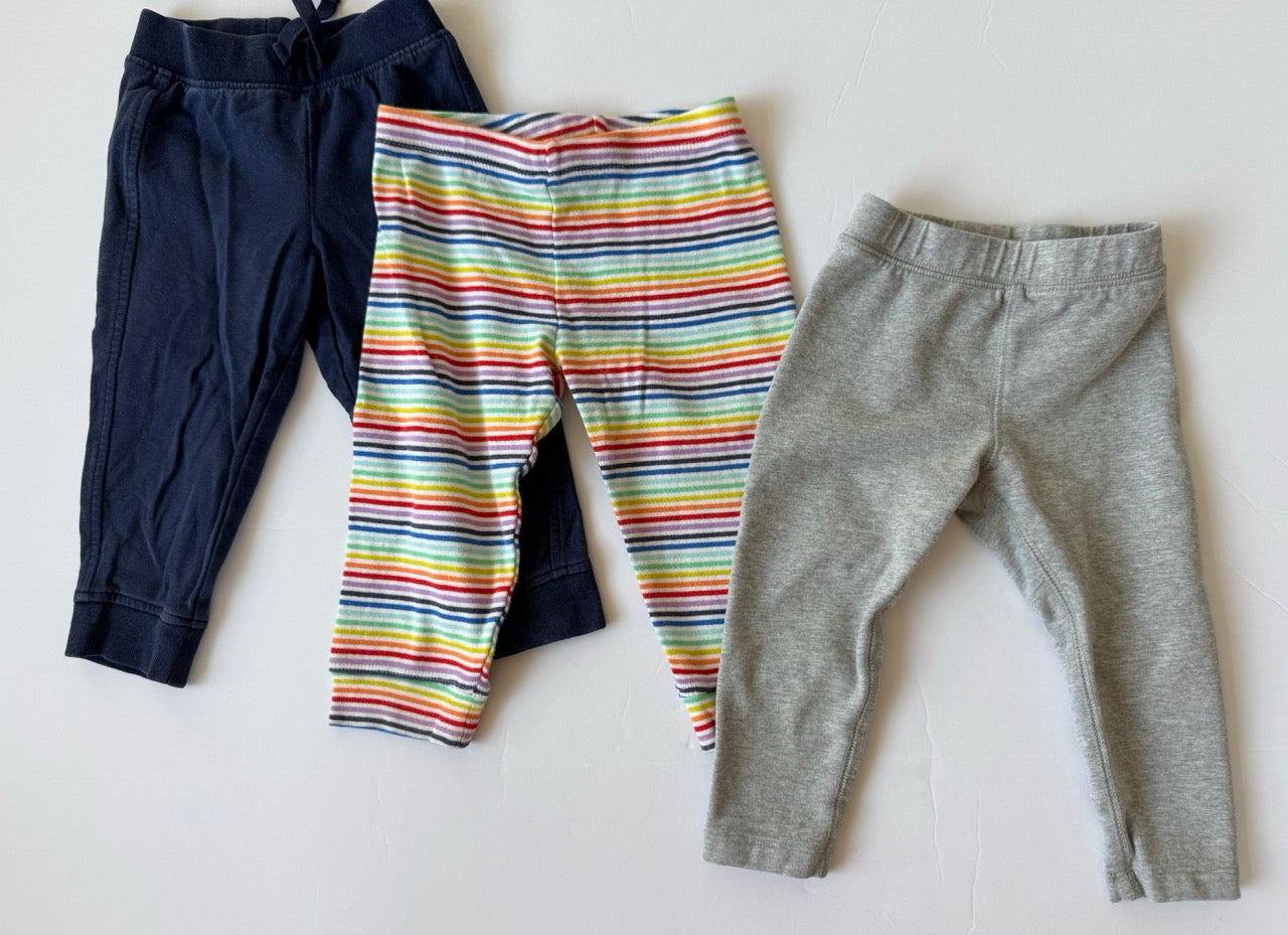 #190 REDUCED Primary Bundle: 12-18m Joggers, Pants, and Leggings