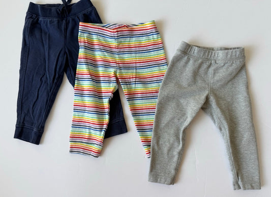 #190 REDUCED Primary Bundle: 12-18m Joggers, Pants, and Leggings