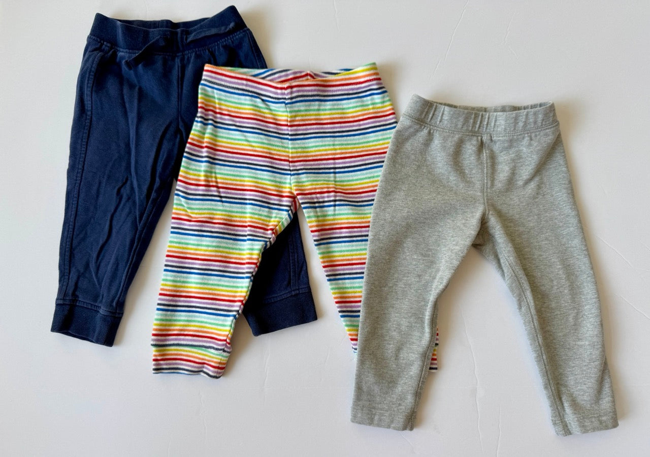 #190 REDUCED Primary Bundle: 12-18m Joggers, Pants, and Leggings