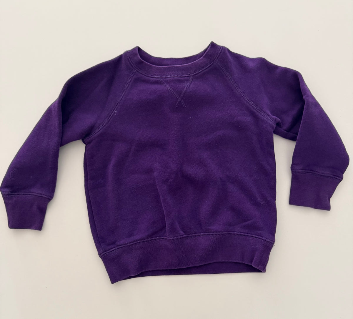 #117, Girls 3T, Primary dark purple sweatshirt, EUC