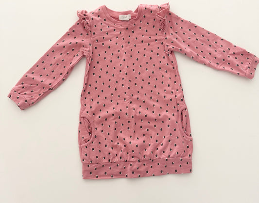 *reduced* #117, Girls 24M, Peek mauve dress, EUC