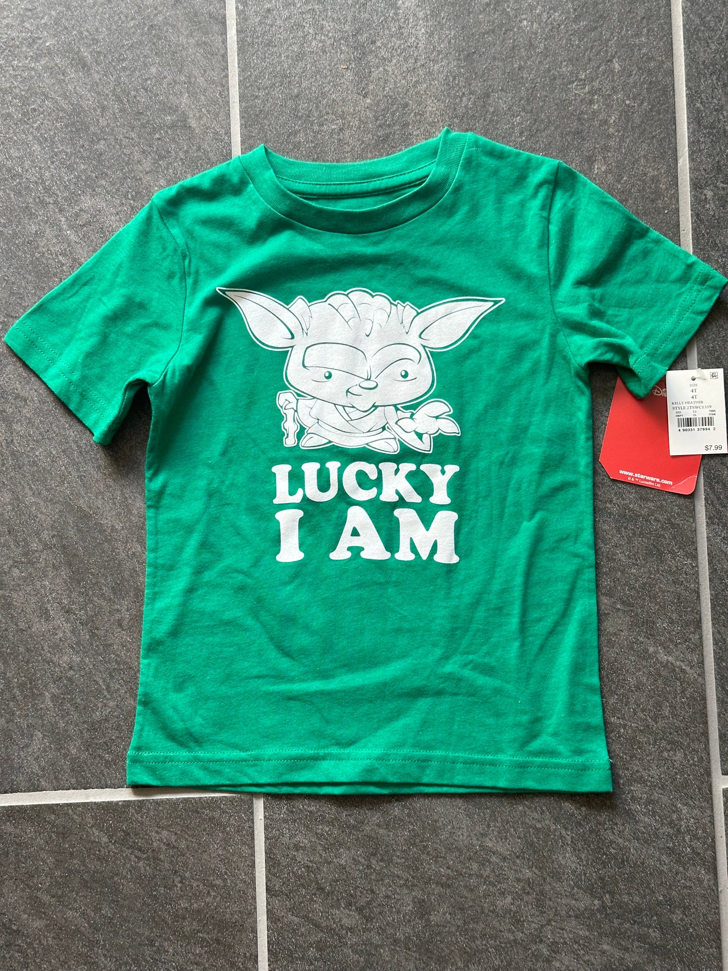 #95A NWT Yoda Lucky T-Shirt - Size 4T