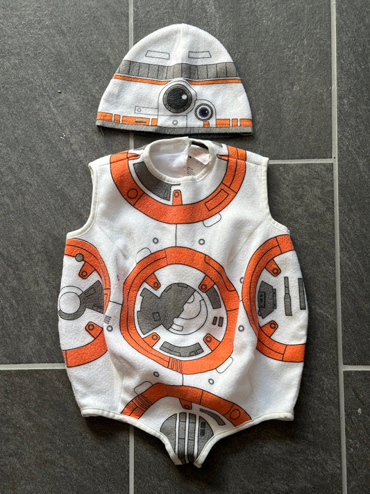 #186 REDUCED Fleece BB8 Costume - size 2T-3T - VGUC