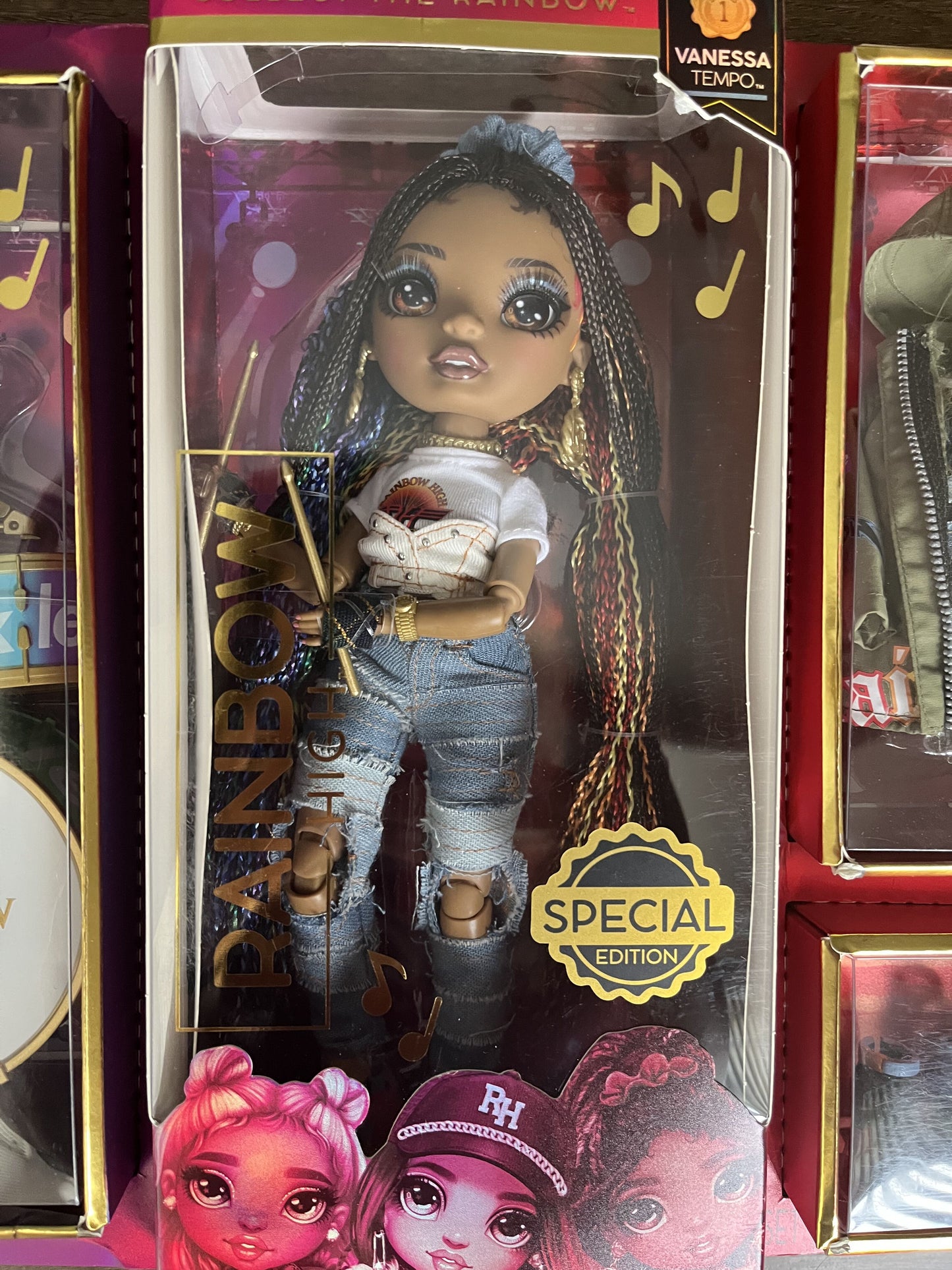 #124 NIB Rainbow High Rockstars Vanessa Tempo Doll (new in box)