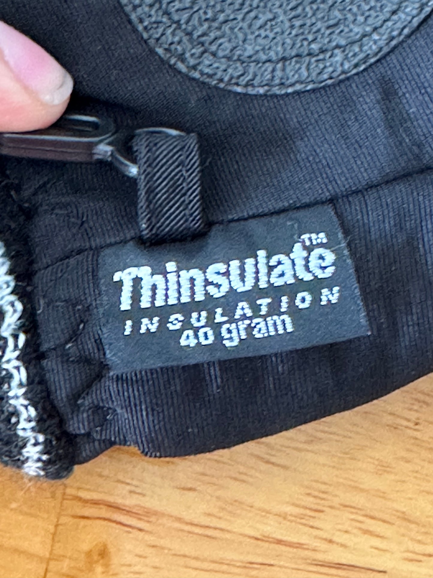 #95A Black Thinsulate Mittens - fit ages 2-4