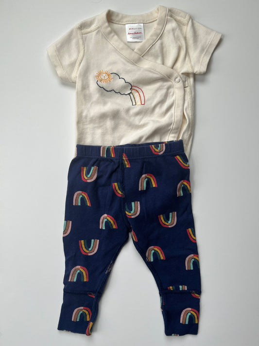 Girls Hanna Andersson 3-6M Rainbow Outfit