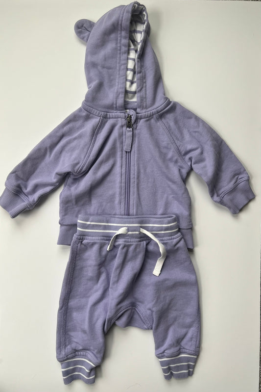Hanna Andersson 3-6M Zip Up and Pants